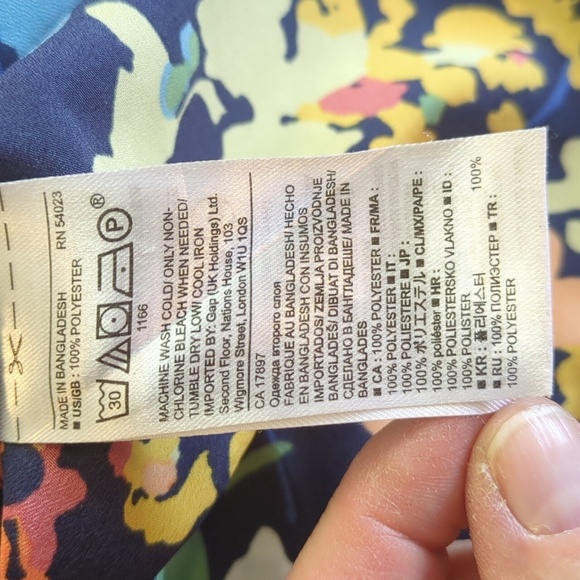 Banana Republic Off Shoulder Colorful Floral Blouse - Picture 9 of 10